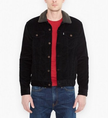 Вельветовая куртка на меховой подкладке Levis Cord Sherpa Trucker