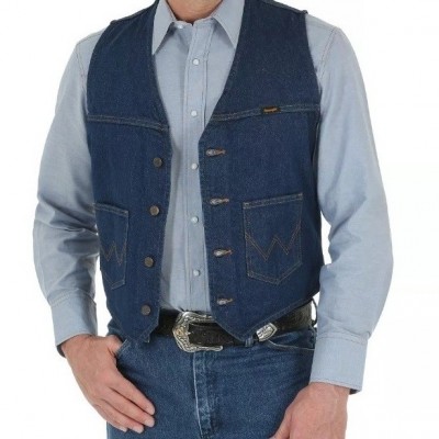 Джинсовый мужской жилет Wrangler Unlined Denim Vest