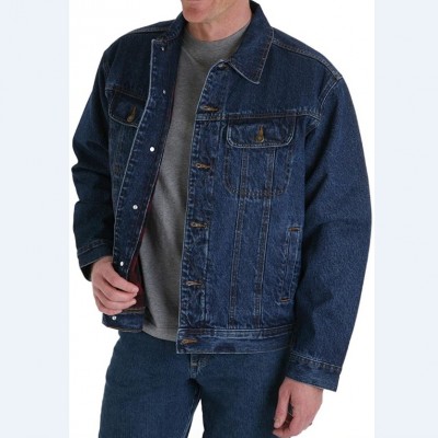 Куртка джинсовая на фланелевой подкладке Wrangler Rugged Wear
