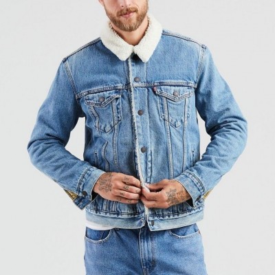 Джинсовая куртка на меховой подкладке Levis Sherpa Trucker - Youngstown