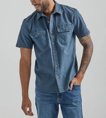 Рубашка с коротким рукавом Wrangler Stretch Ripstop - Dark Slate
