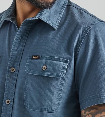 Рубашка с коротким рукавом Wrangler Stretch Ripstop - Dark Slate