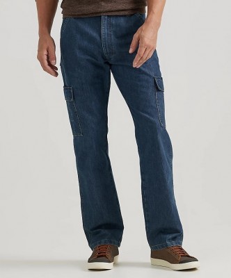 Брюки карго джинсовые Wrangler Cargo Denim Dark Stonewash