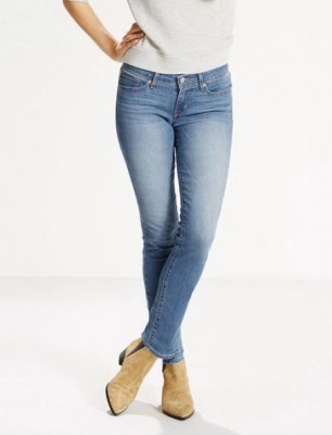 Женские джинсы Levis 711 Skinny Worn Fade