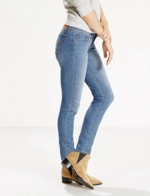 Женские джинсы Levis 711 Skinny Worn Fade