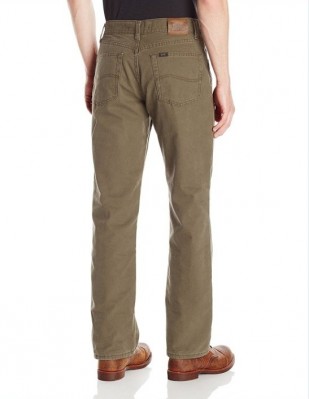 Джинсы на фланелевой подкладке Lee Straight Leg Flannel Lined - Teak