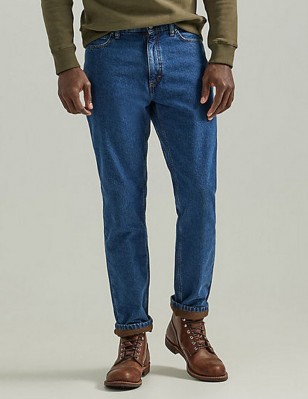 Джинсы зимние Lee Relaxed Fit Fleece Dark Wash Jeans