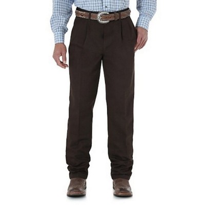 Брюки Wrangler Riata Pleated Front Relaxed Fit - Dark Brown