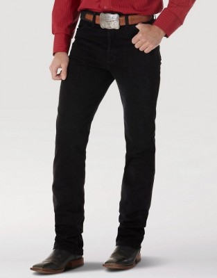 Джинсы Wrangler 933 Cowboy Cut Silver Edition Slim Fit - чёрные
