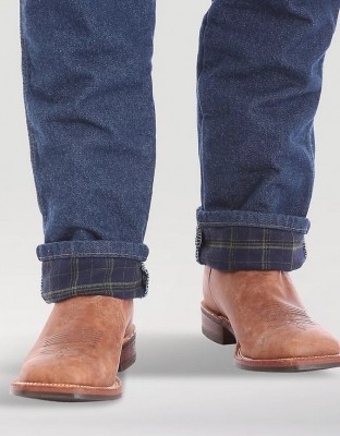 Джинсы с фланелевой подкладкой Wrangler 47MWZFN Premium Performance Cowboy Cut Regular Fit - Stonewash