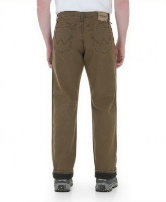Джинсы на флисовой подкладке Wrangler Rugged Wear Thermal - Night Brown