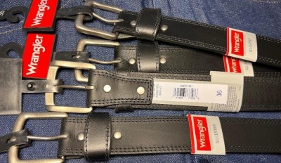 Buffalo Leather Classic Black Belt