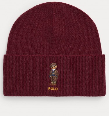 Шапка Polo Bear Wool-Cashmere Ruby Beanie Polo Ralph Lauren