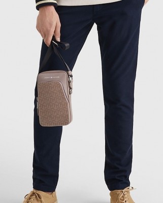 Сумка кожаная Reporter Leather Tommy Hilfiger - City Taupe