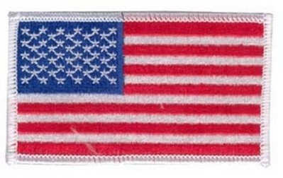Нашивка Eagle Crest  American Flag White Patch