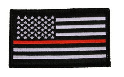 Нашивка Eagle Crest Red Line USA Flag