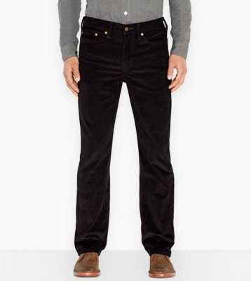 514 Straight Fit Corduroy Black Jeans (вельветовые)