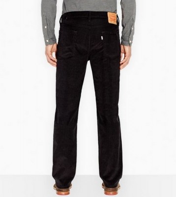514 Straight Fit Corduroy Black Jeans (вельветовые)