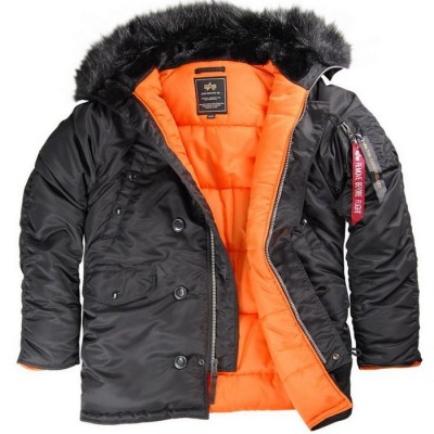 Куртка Аляска Slim Fit N-3B Parka Alpha Industries - чорна
