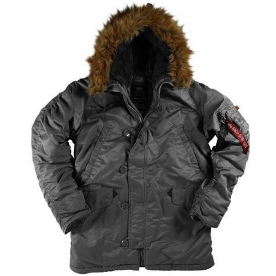 Куртка Аляска N-3B Parka Alpha Industries - вороненый метал (Gun Metal)