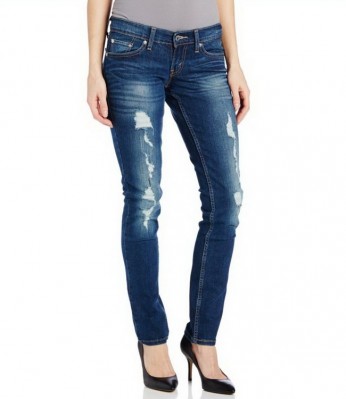 524 Skinny Women Jeans - Texas Roll With Destruction