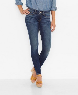 535 Womens Super Skinny Jeans Indigo Shore