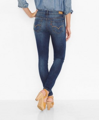 535 Womens Super Skinny Jeans Indigo Shore