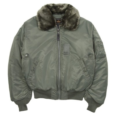Куртка бомбер B-15 Alpha Industries - Sage Green
