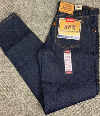 505 Vintage Orange Tab Regular Fit Straight Leg Jeans (1980-90-е) made in USA