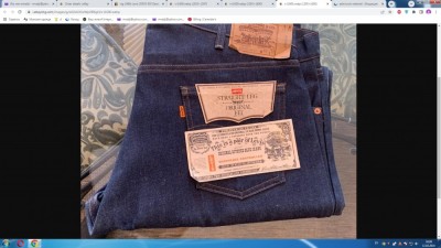 505 Vintage Orange Tab Regular Fit Straight Leg Jeans (1980-90-е) made in USA