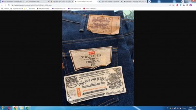 505 Vintage Orange Tab Regular Fit Straight Leg Jeans (1980-90-е) made in USA