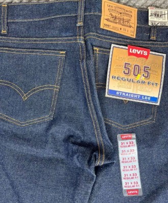 505 Vintage Orange Tab Regular Fit Straight Leg Jeans (1980-90-е) made in USA