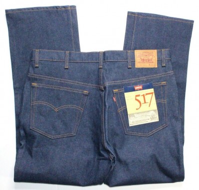 517 Vintage (1987) Original Red Tab Boot Cut Jeans Rigid (made in USA)