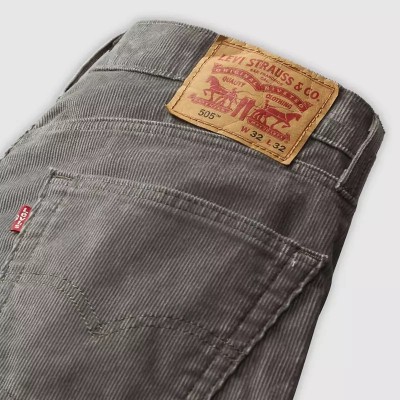505 Corduroy Regular Fit Jeans Smoked Pearl Grey - (вельветові) - сірі