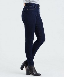 Джинсы женские Levis 721 High Rise Skinny - темно-синие (Lone Wolf)