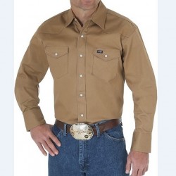 Рубашка Wrangler Cowboy Cut Firm Finish Western Snap - Rawhide