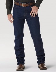 Джинси Wrangler 36MWZ Cowboy Cut Slim Fit Premium Performance Prewash (темно-сині)