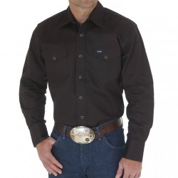 Рубашка Wrangler Cowboy Cut Firm Finish Western Snap (чёрный)
