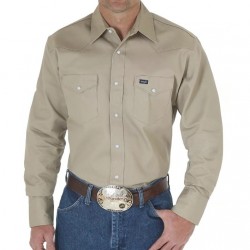 Рубашка Wrangler Cowboy Cut Firm Finish Western Snap - Khaki