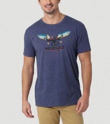 Футболка Wrangler Flying Eagle Graphic Denim Heather T-Shirt