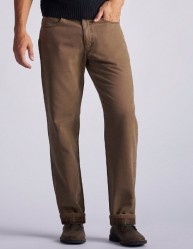 Джинсы на фланелевой подкладке Lee Straight Leg Flannel Lined - Teak