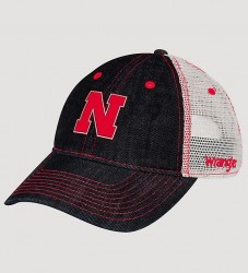 Джинсовая бейсболка тракер Nebraska Huskers