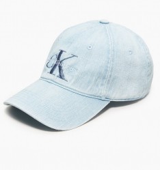 Джинсовая бейсболка Monogram Logo Calvin Klein Light Washed