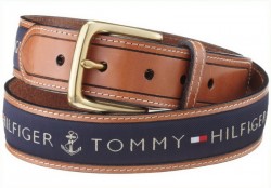 Ремень Ribbon Inlay Navy Tommy Hilfiger