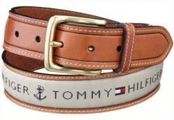Ремень Ribbon Inlay Khaki Tommy Hilfiger