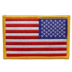 Нашивка Eagle Crest Reversed American Flag Patch 3 1/2"