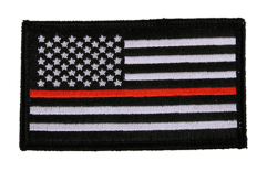 Нашивка Eagle Crest Red Line USA Flag