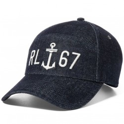 Джинсовая бейсболка Embroidered Denim Polo Ralph Lauren