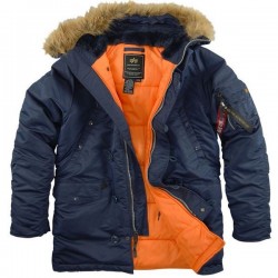 Куртка Аляска N-3B Slim Fit Parka Alpha Industries - синяя