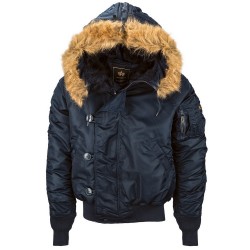 Куртка парка короткая Alpha Industries N-2B Parka Blue (синий)